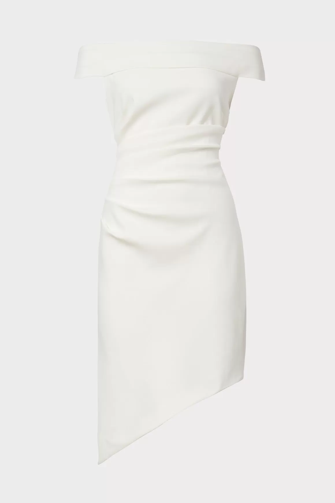 MILLY White Dresses-Ally Cocktail Dress Ecru