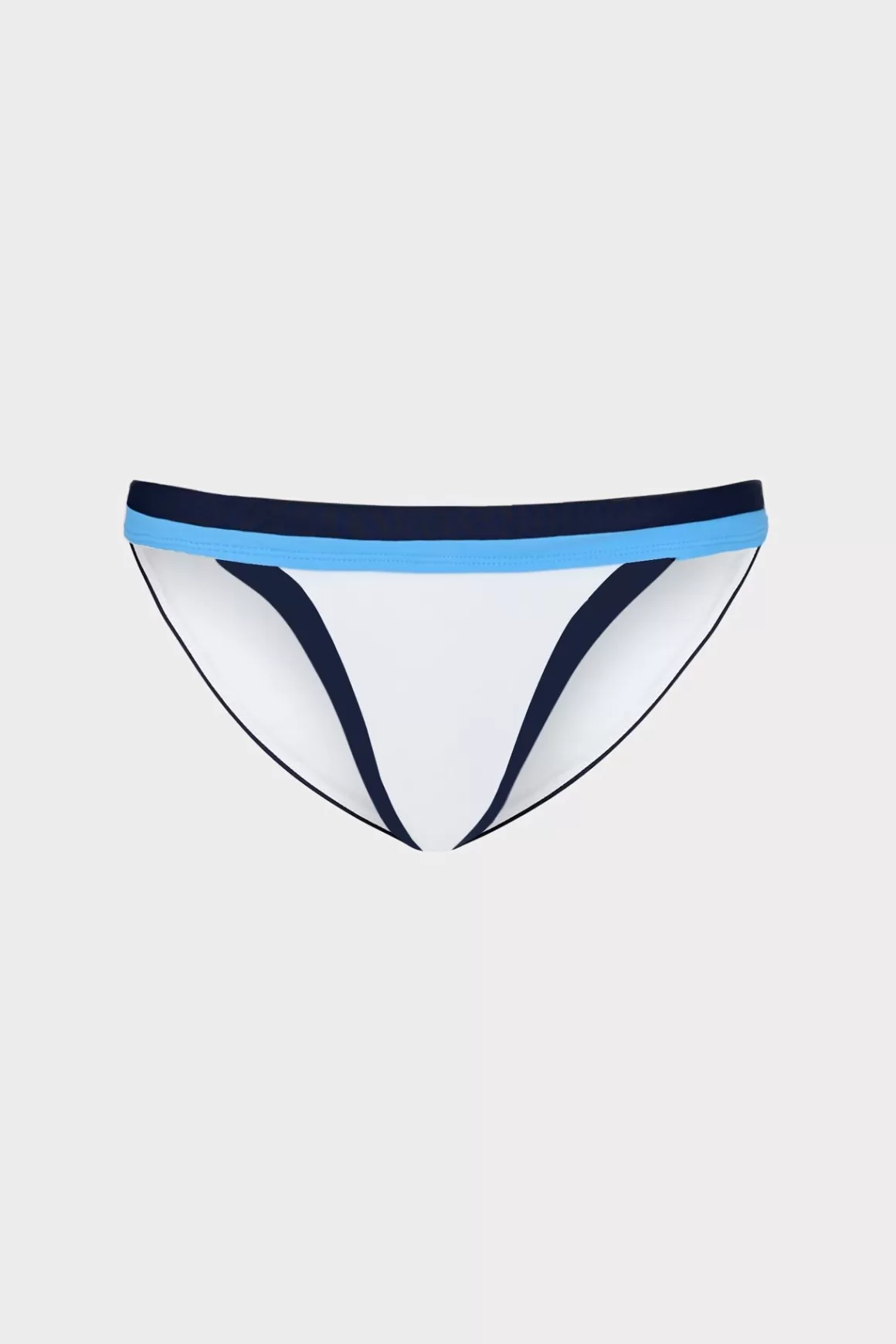 MILLY Jumpsuits & Rompers-Amalfi Color Block Bikini Bottom Navy Multi