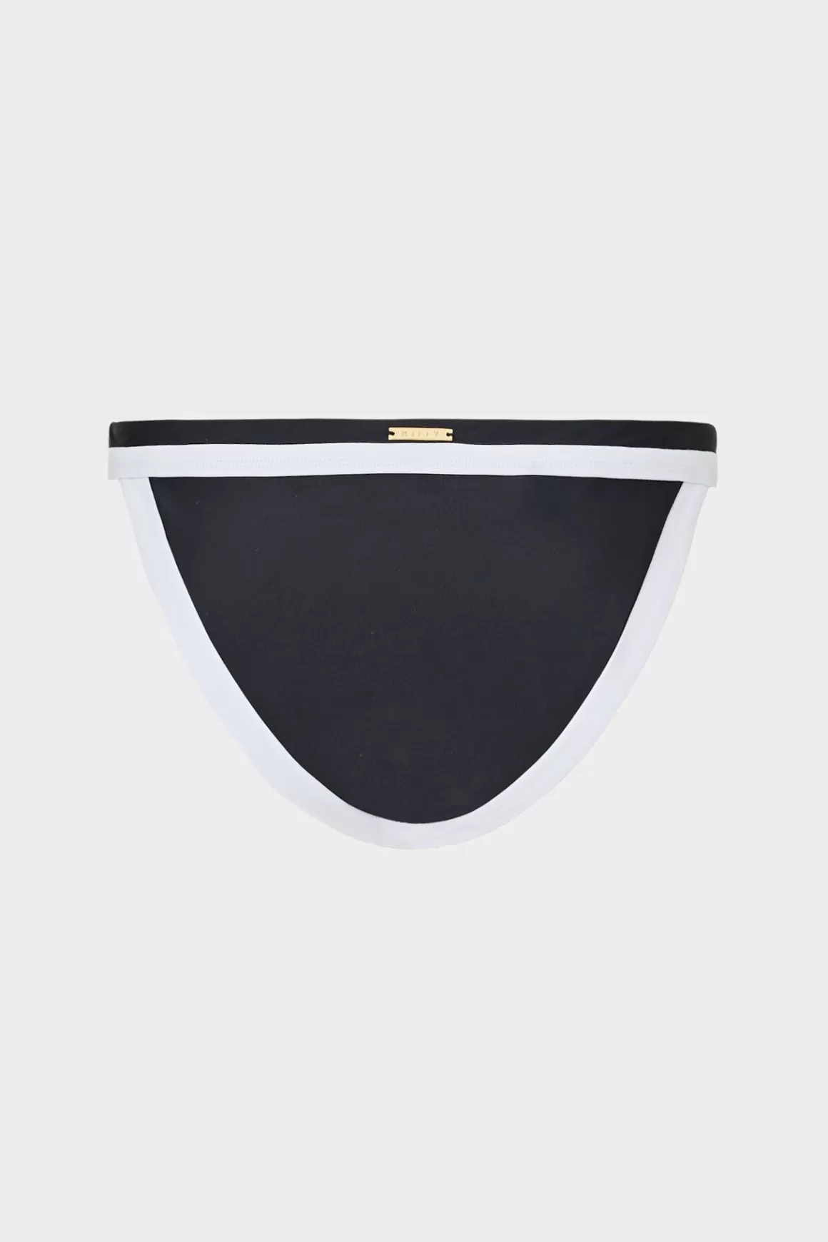 MILLY Bikinis-Amalfi Color Block Bikini Bottom Black Multi