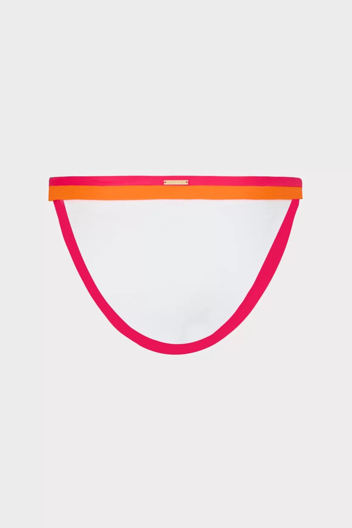 MILLY Bikinis-Amalfi Color Block Bikini Bottom Pink Multi