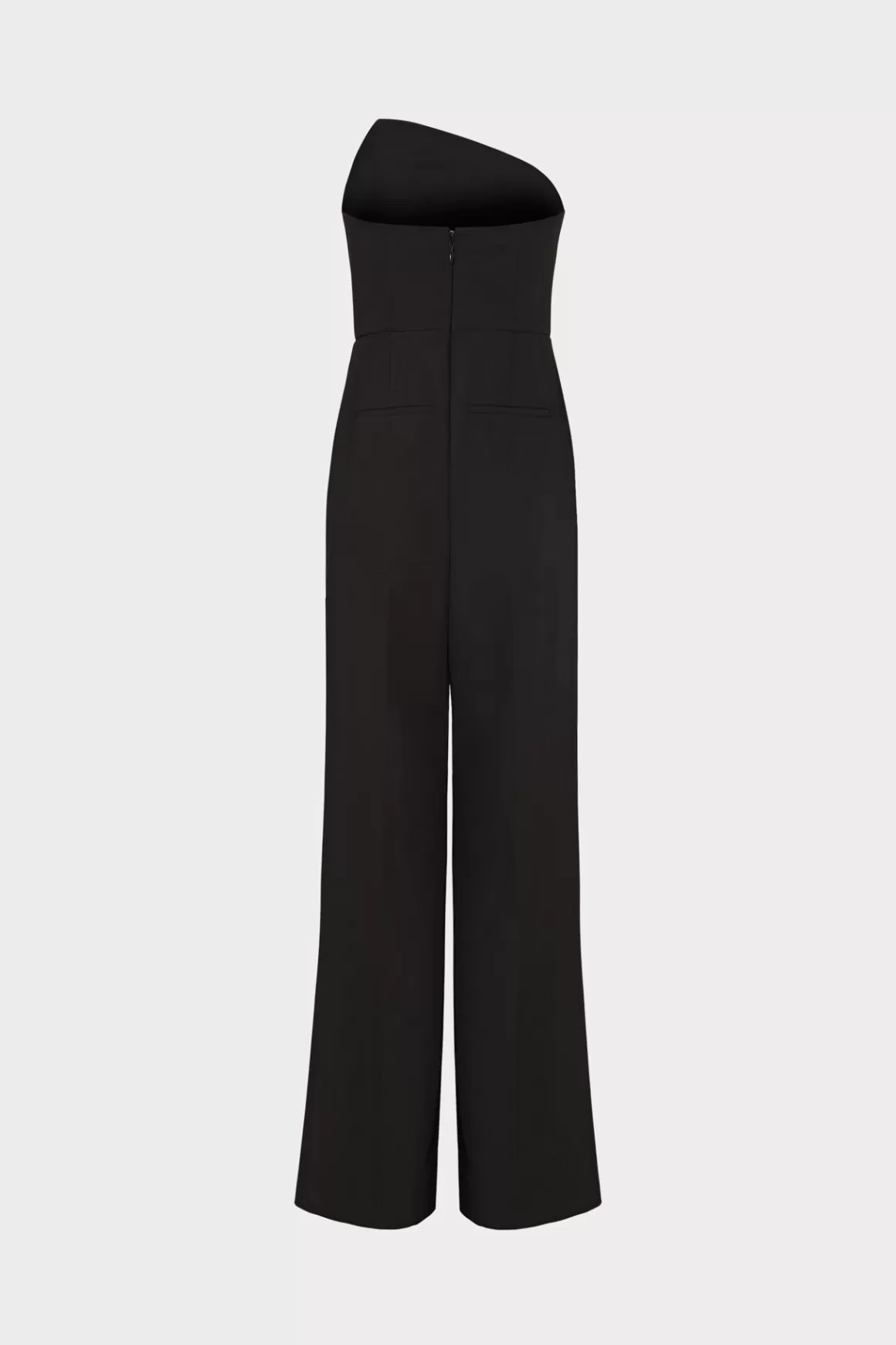 MILLY Jumpsuits & Rompers-Atlas Cady One Shoulder Jumpsuit Black