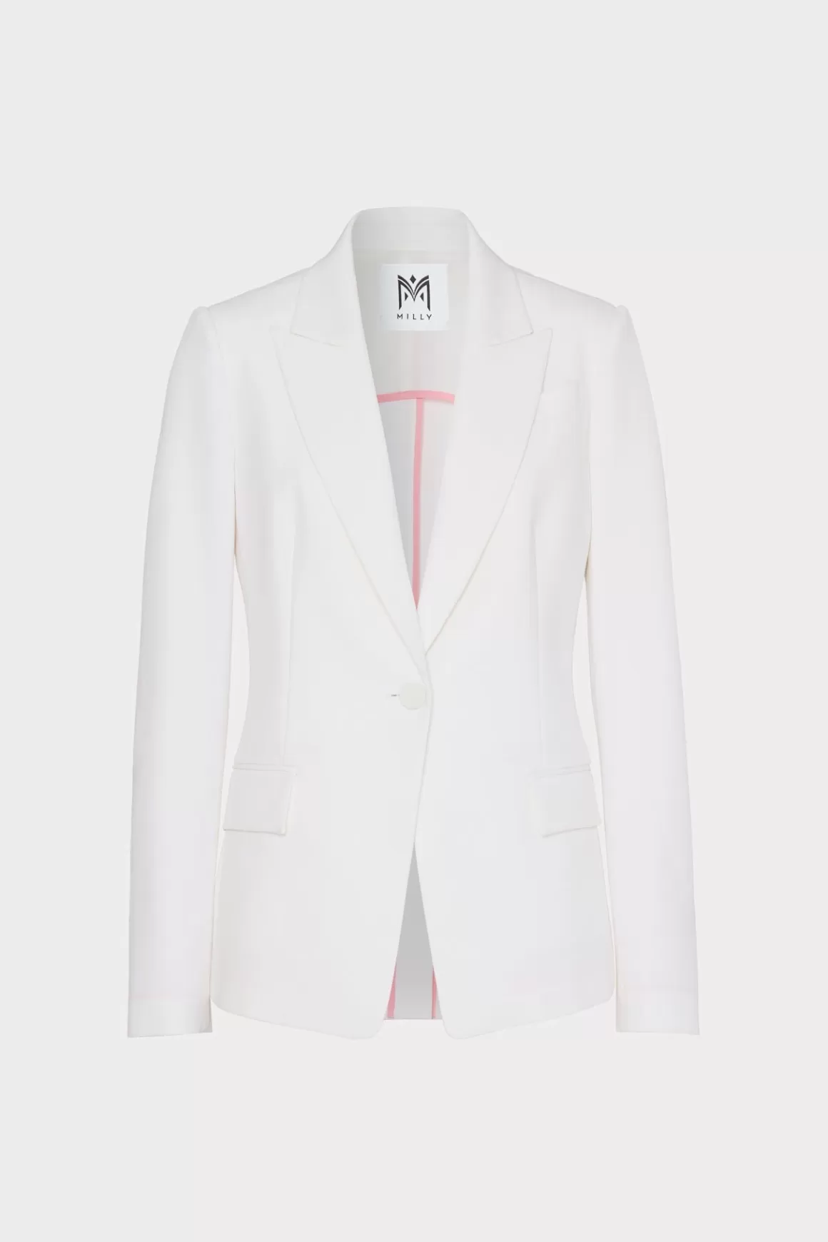 MILLY Blazers-Avery Cady Blazer Ecru