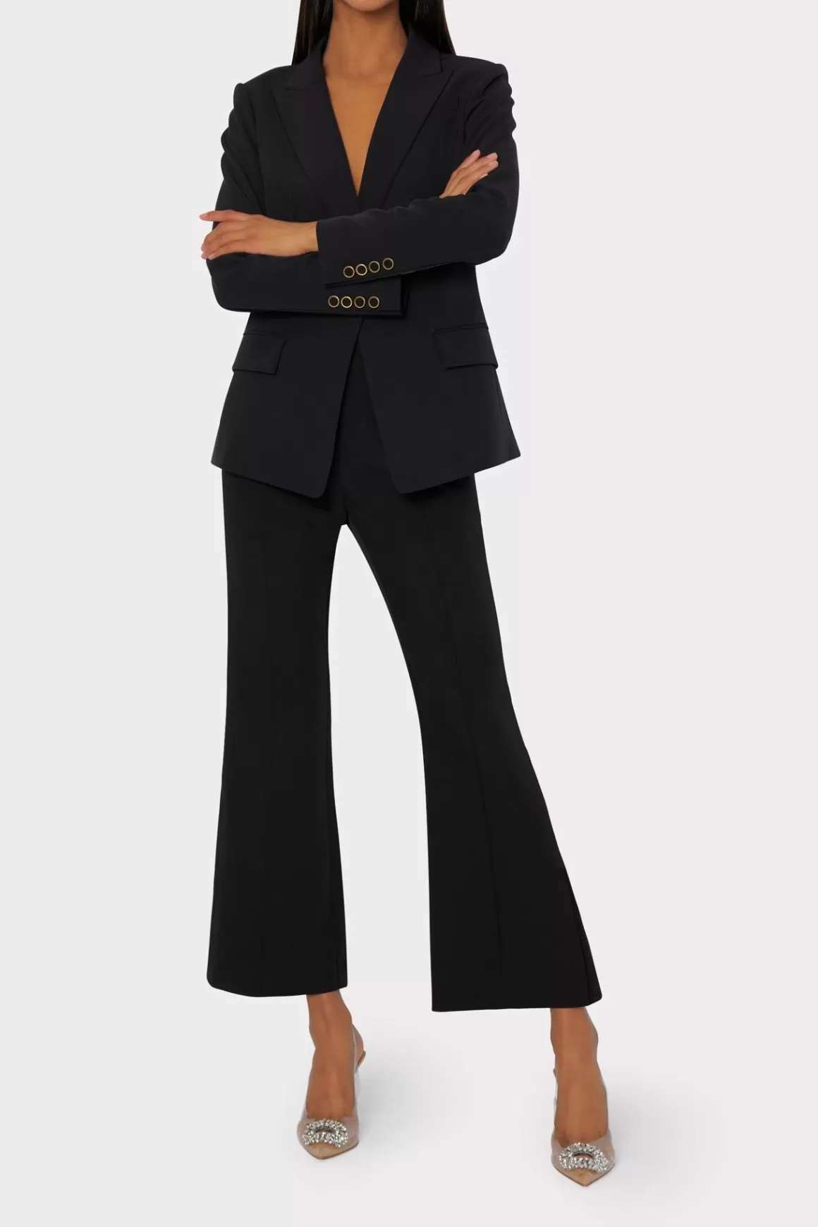 MILLY Coats & Jackets-Avery Cady Blazer Black