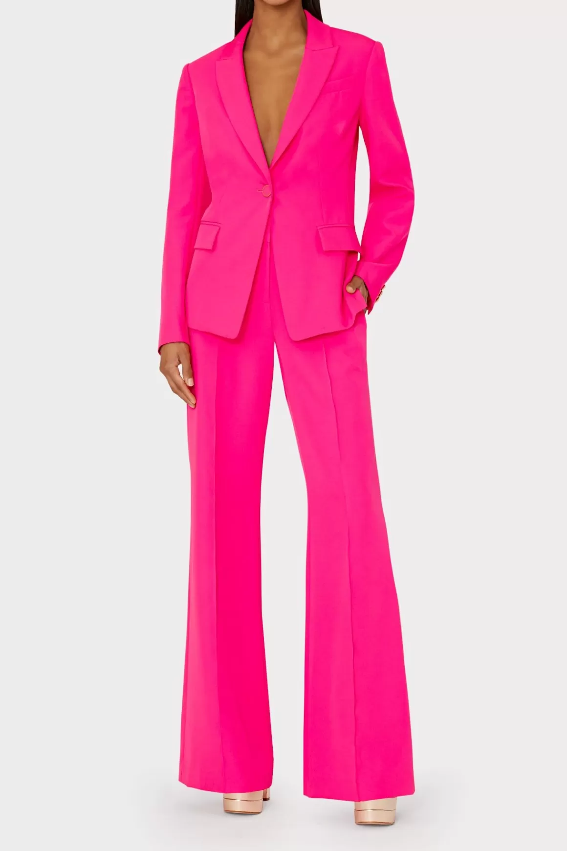 MILLY Jumpsuits & Rompers-Avery Cady Blazer Milly Pink