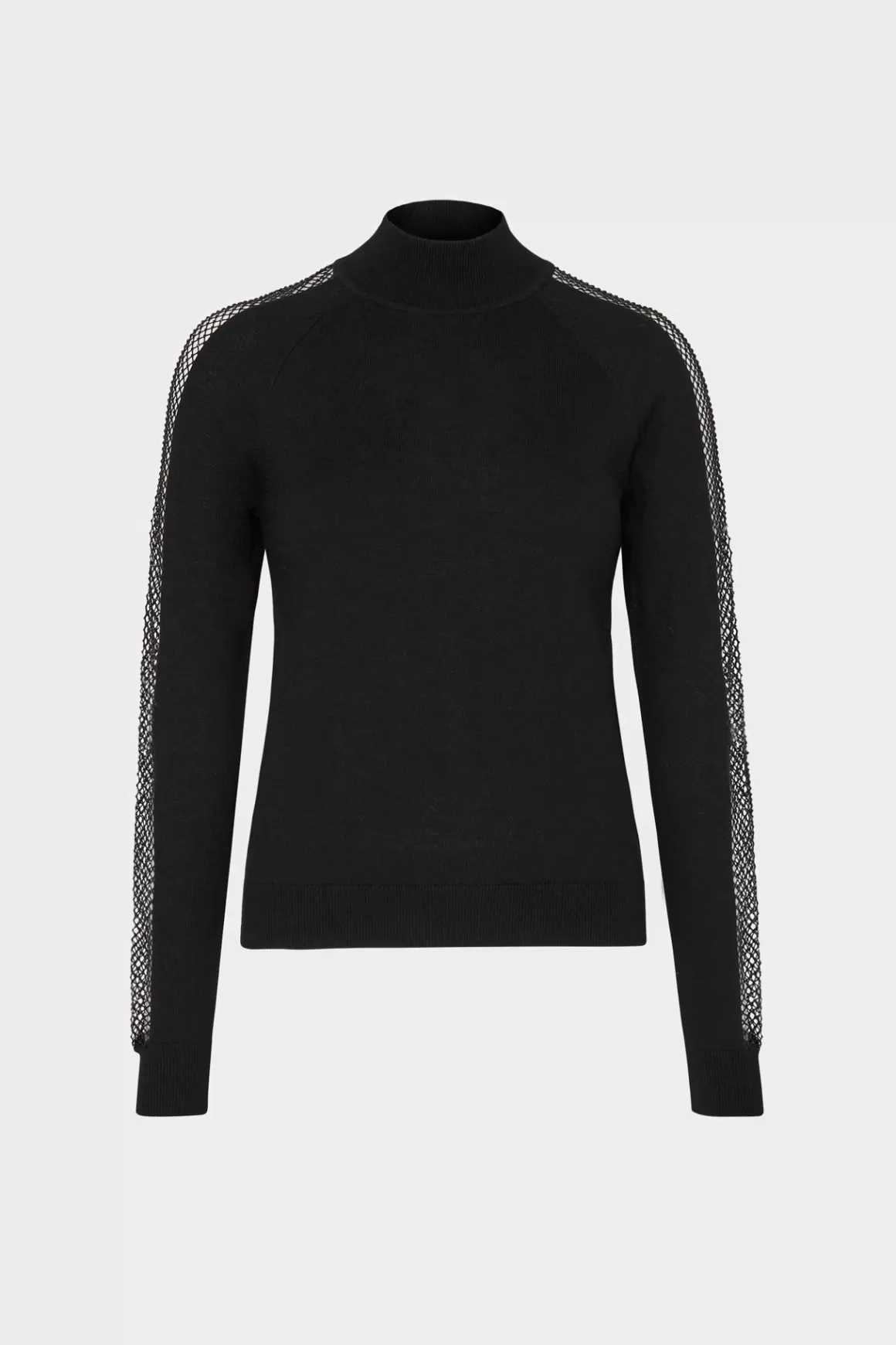 MILLY Sweaters & Knits-Crystal Racer Turtleneck Black