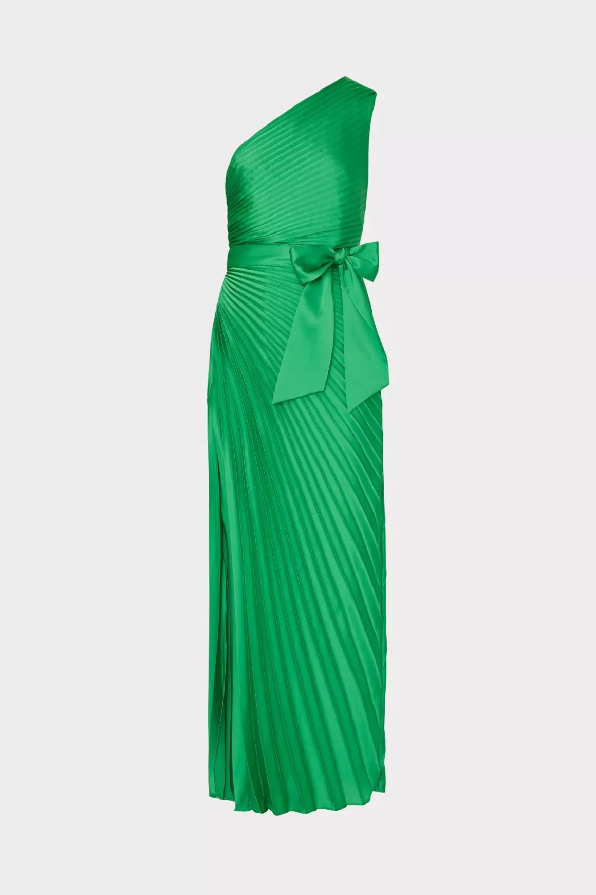 MILLY Maxi Dresses-Estelle Satin Dress Green