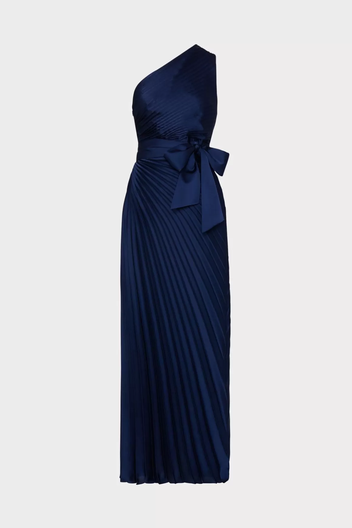 MILLY Maxi Dresses-Estelle Satin Dress Navy