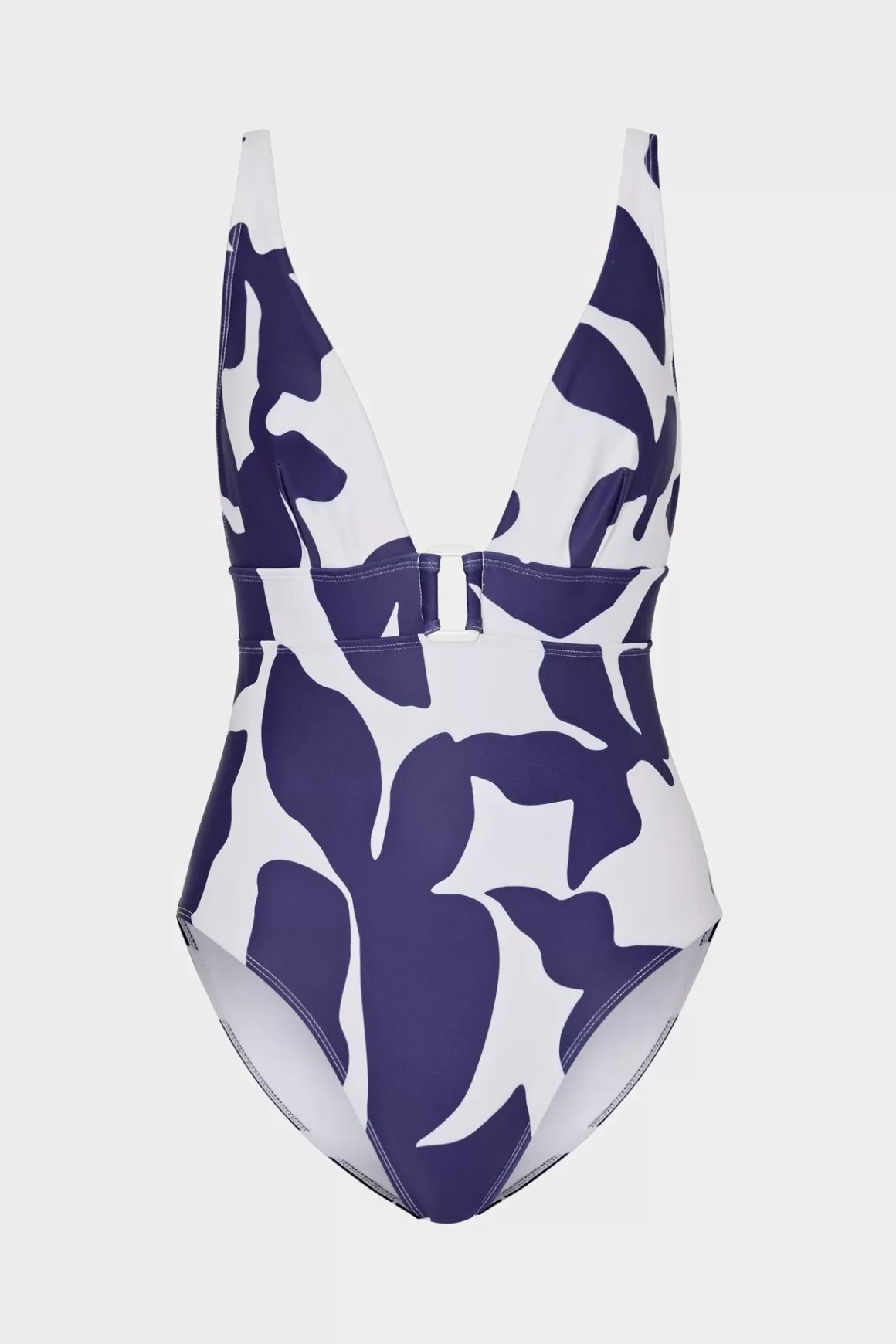 MILLY One Piece Swimsuits-Grand Foliage One Piece Navy/White