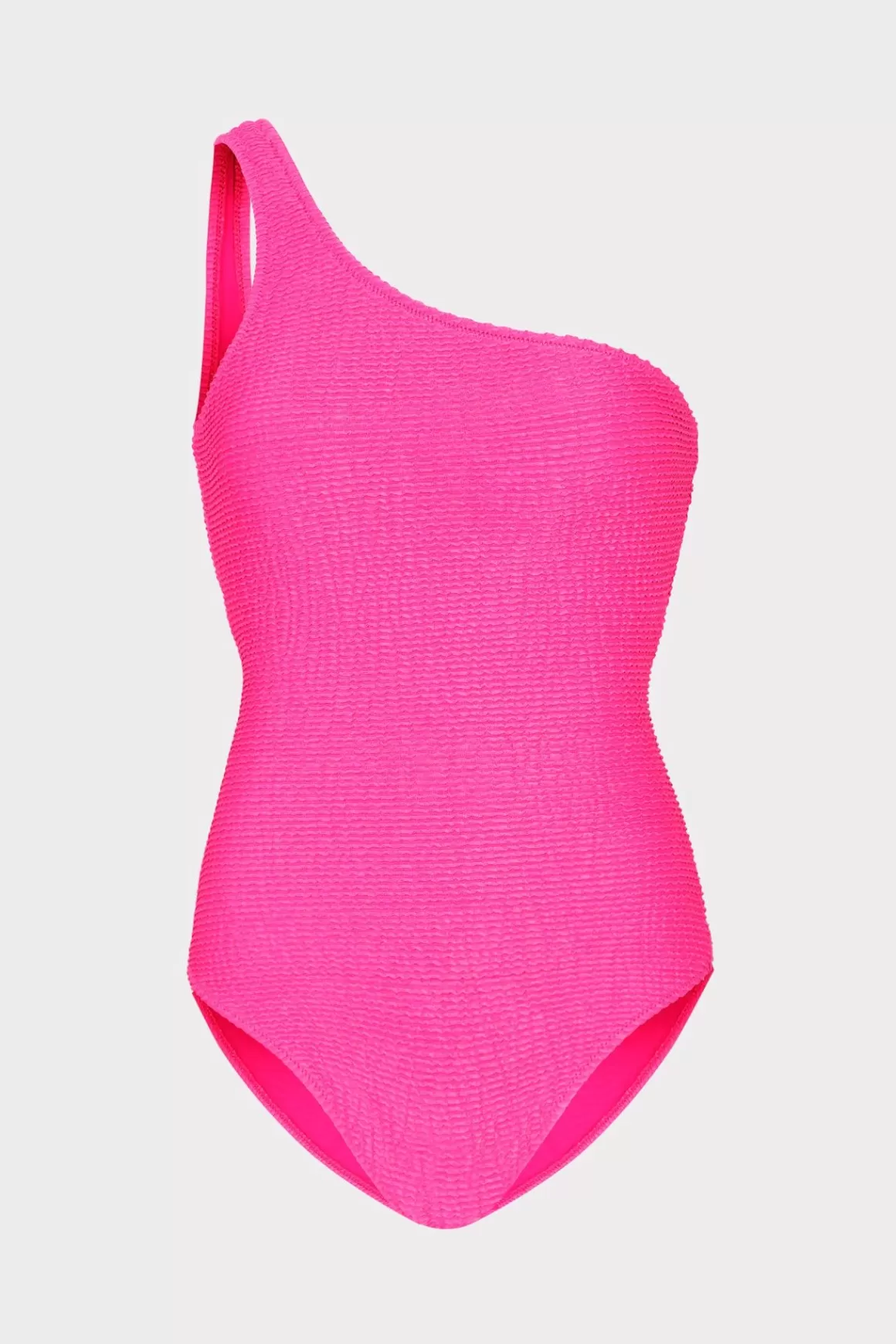 MILLY One Piece Swimsuits-Joni One Shoulder One Piece Neon Pink