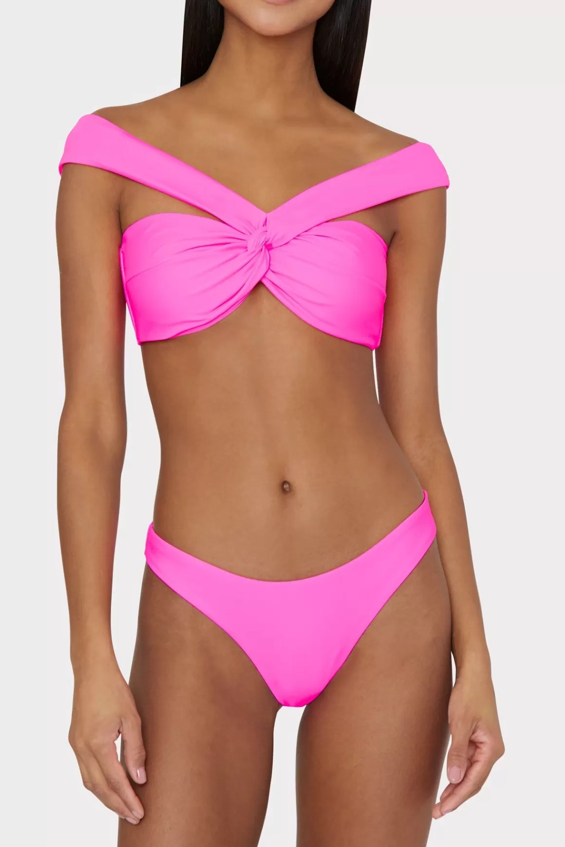 MILLY Bikinis-Margot Bikini Bottom Neon Pink