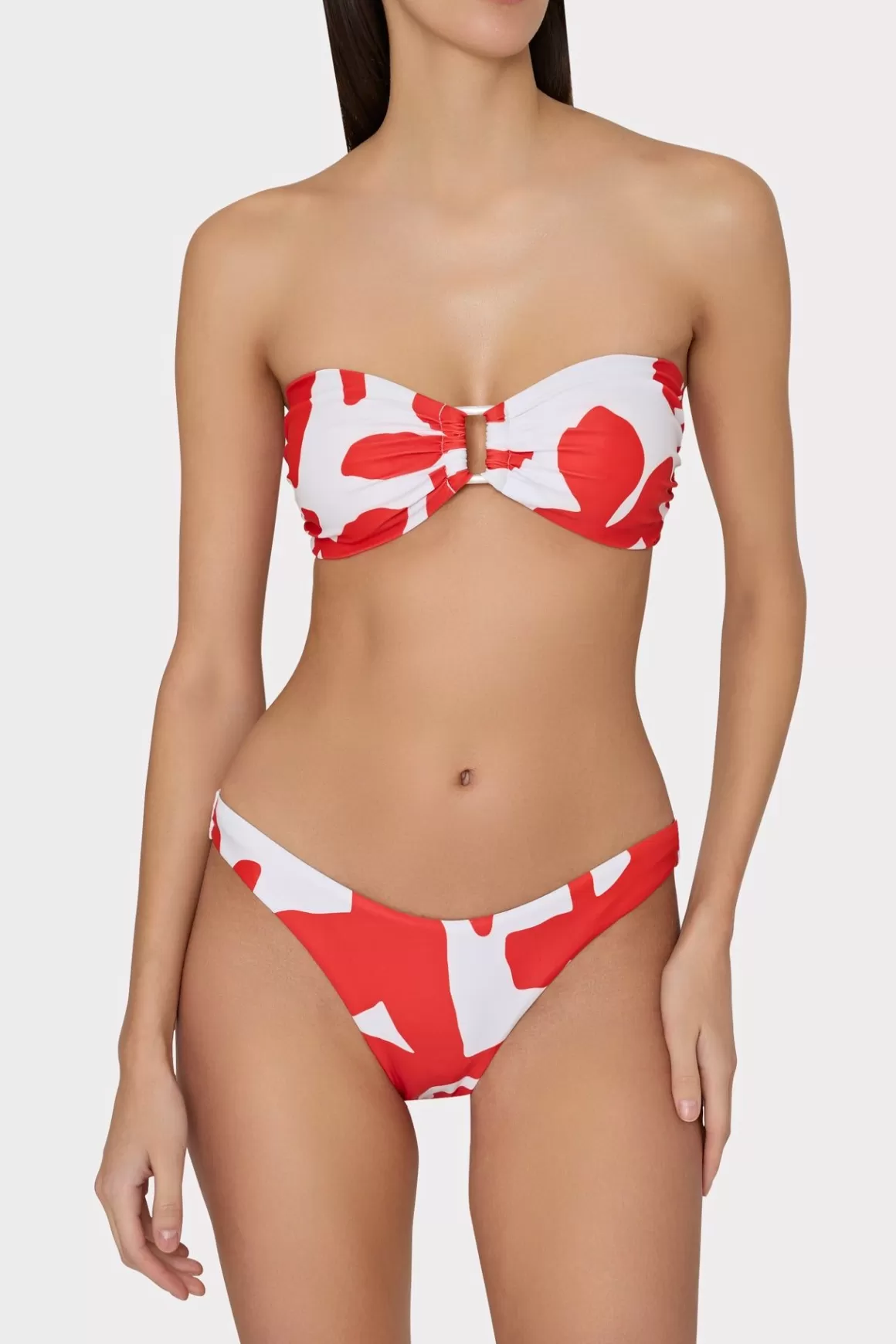 MILLY Jumpsuits & Rompers-Margot Grand Foliage Bottom Red/White