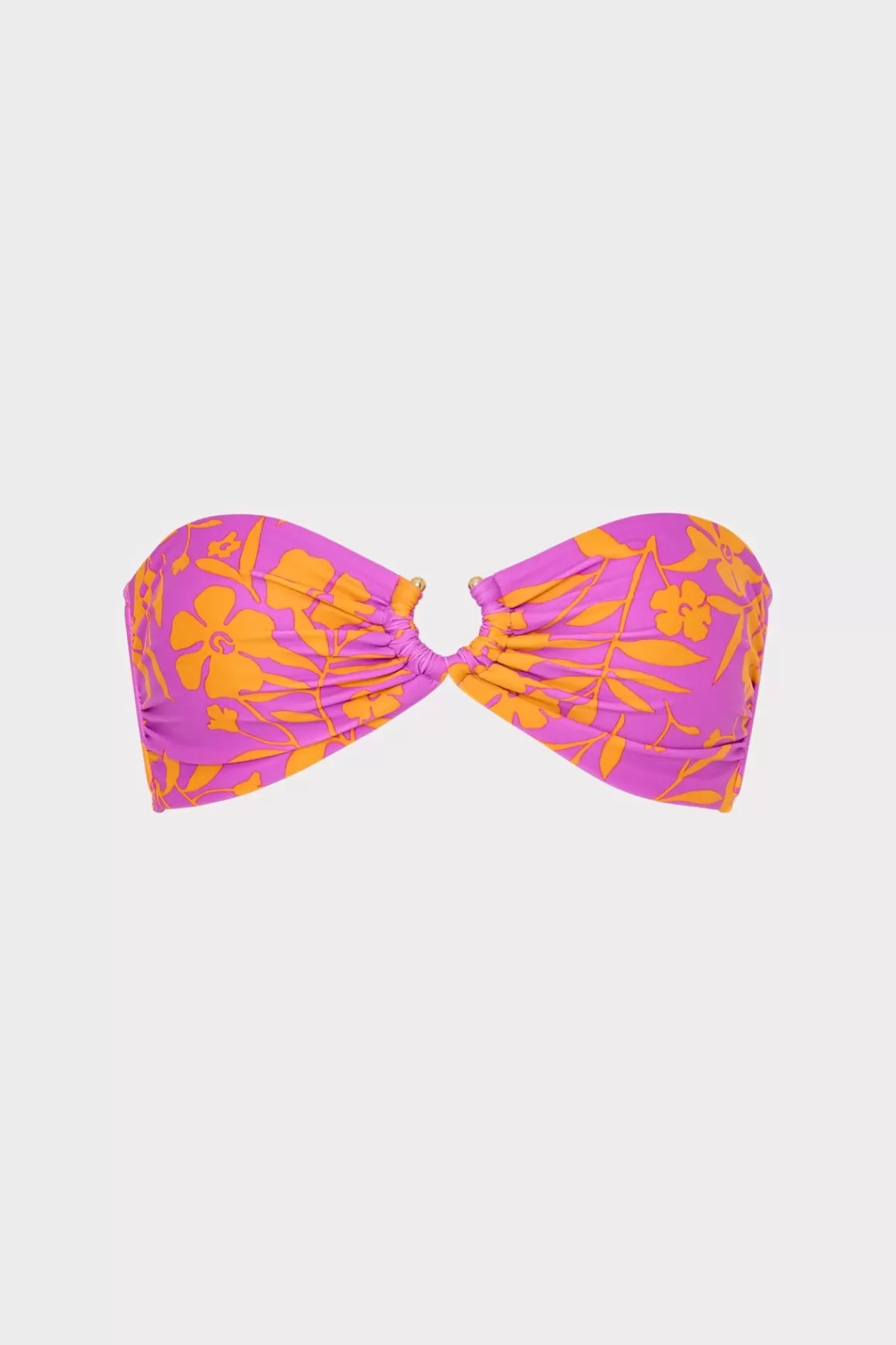 MILLY Bikinis-Marigold Aroma Bandeau Top Multi