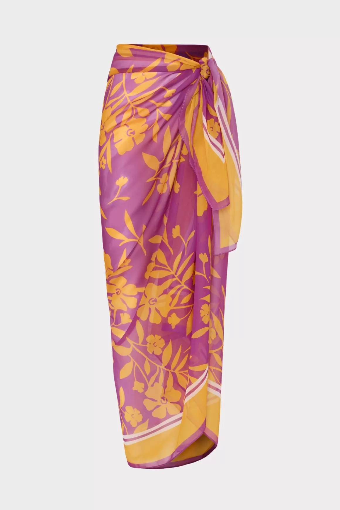 MILLY Jumpsuits & Rompers-Marigold Aroma Chiffon Sarong Multi