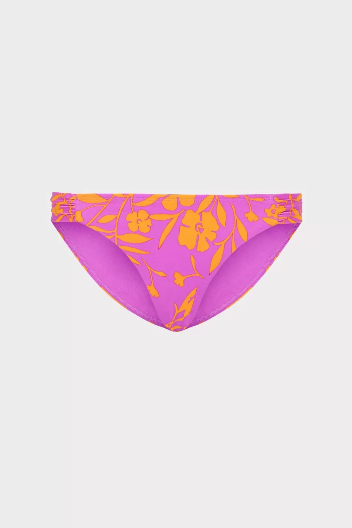 MILLY Bikinis-Marigold Aroma Ruched Sides Bikini Bottom Multi