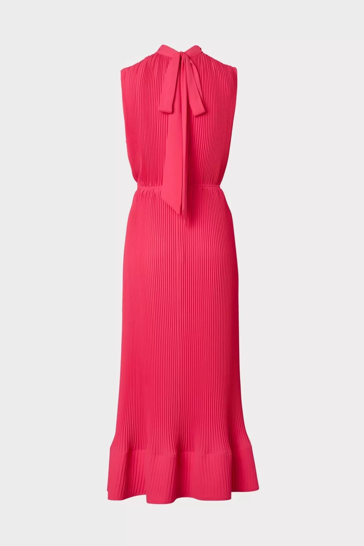 MILLY Jumpsuits & Rompers-Melina Solid Pleated Dress Milly Pink