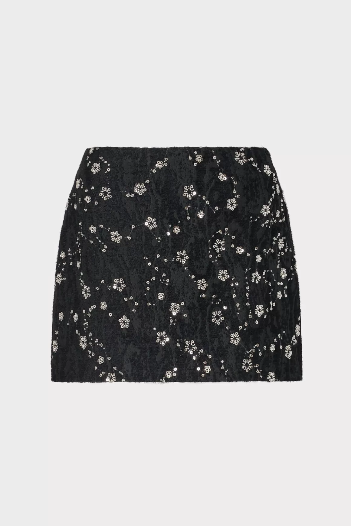 MILLY Skirts-Modern Mini Beaded Skirt Black