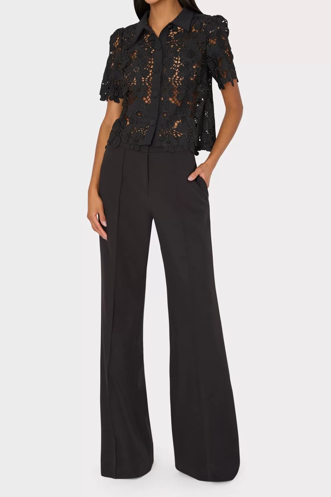 MILLY Jumpsuits & Rompers-Nash Cady Pants Black