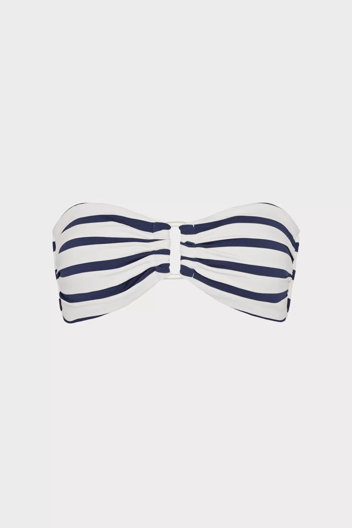 MILLY Jumpsuits & Rompers-Nautical Stripe Bikini Top Navy/White