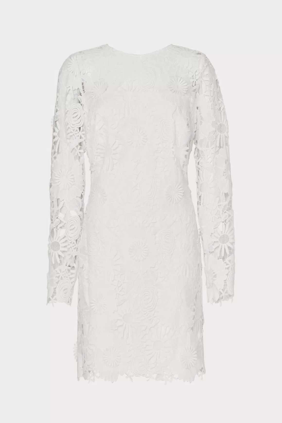 MILLY White Dresses-Nessa 3D Lace Dress White