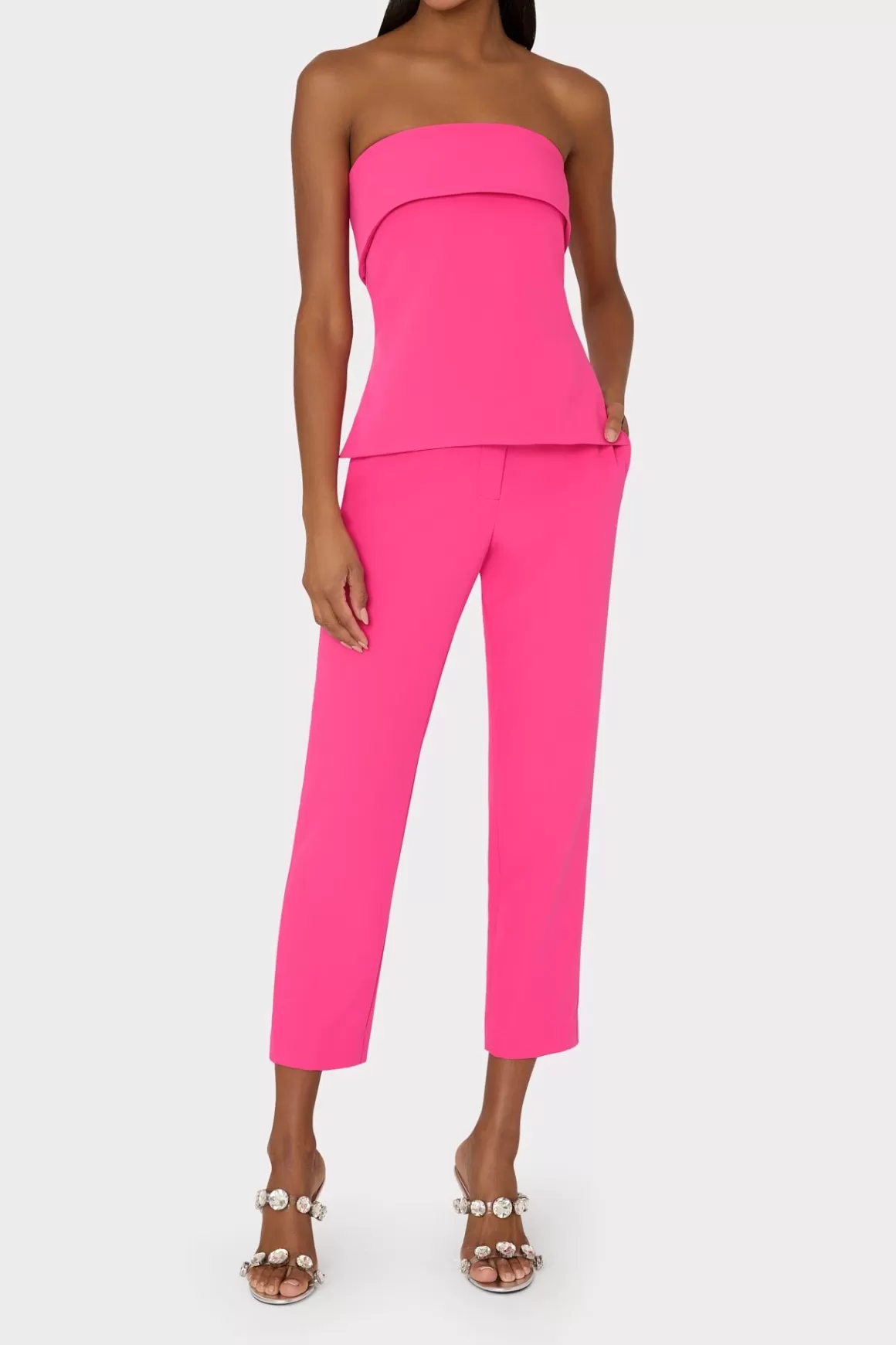 MILLY Jumpsuits & Rompers-Nicola Cady Pants Milly Pink