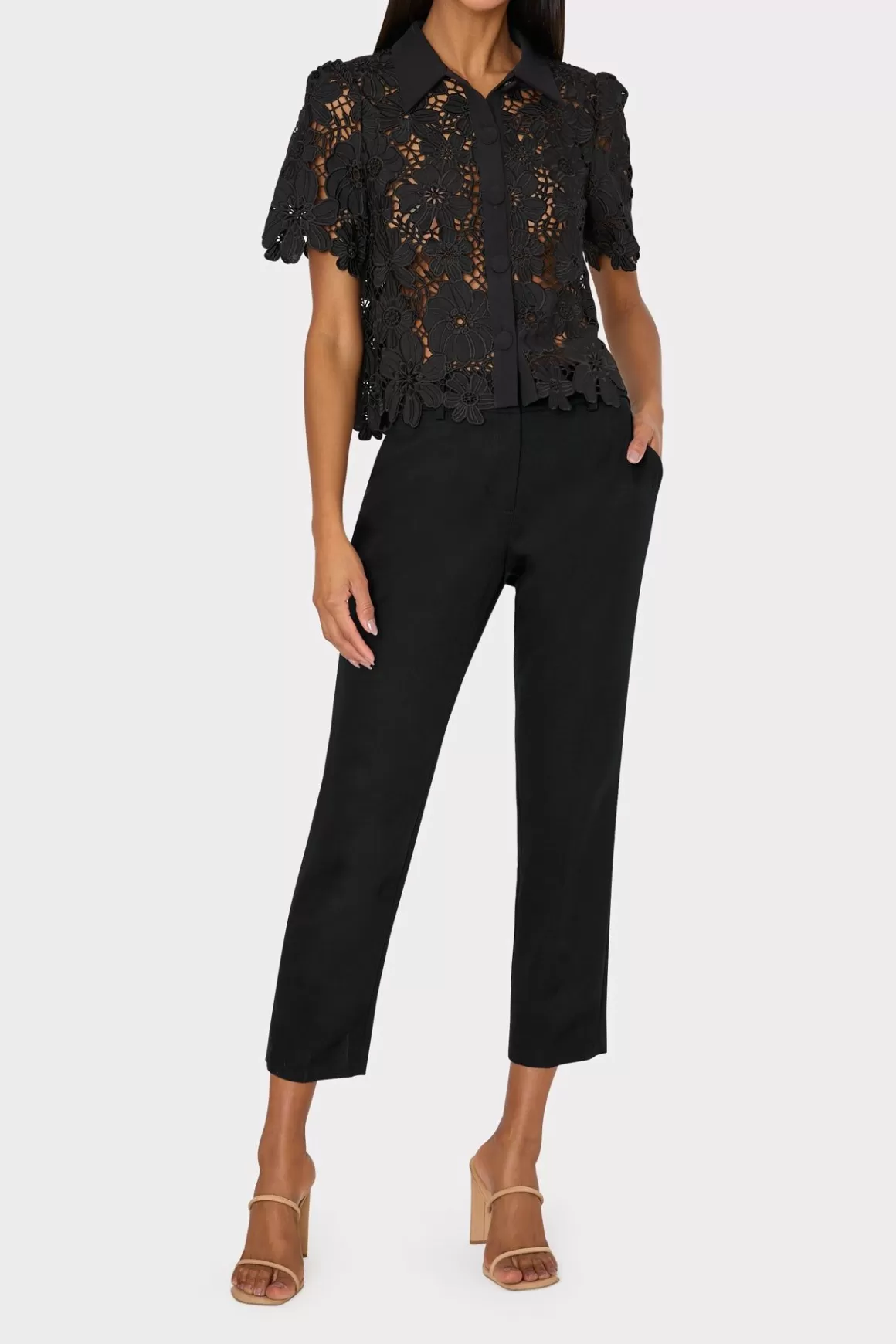 MILLY Jumpsuits & Rompers-Nicola Cady Pants Black