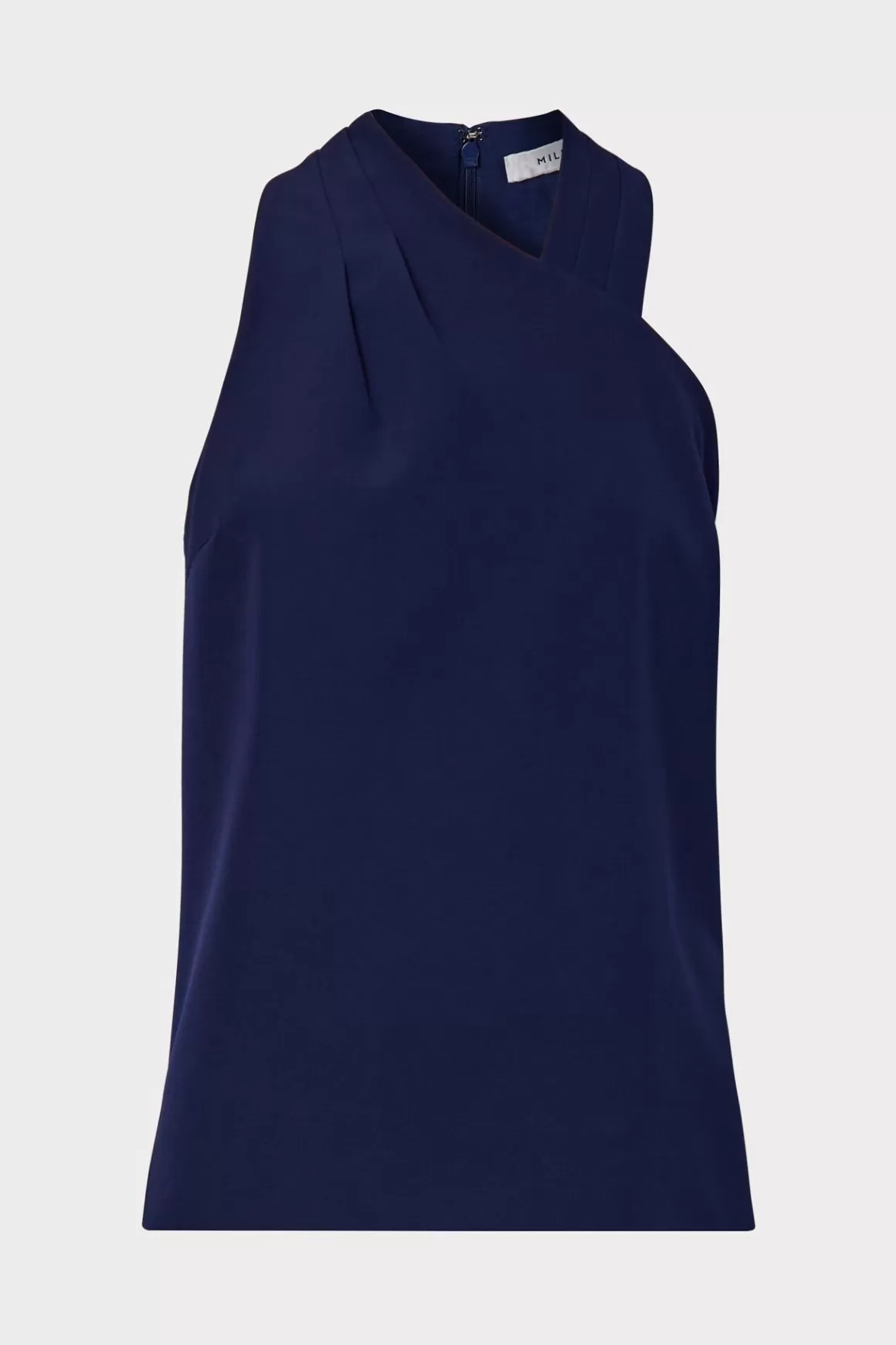 MILLY Jumpsuits & Rompers-Preston Cady Top Navy