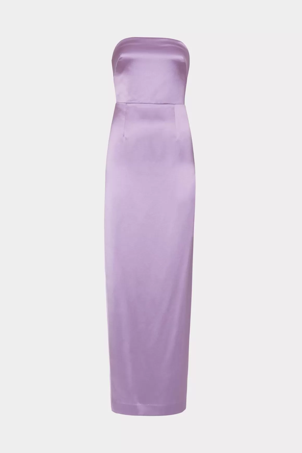 MILLY Maxi Dresses-Riva Hammered Satin Gown Purple