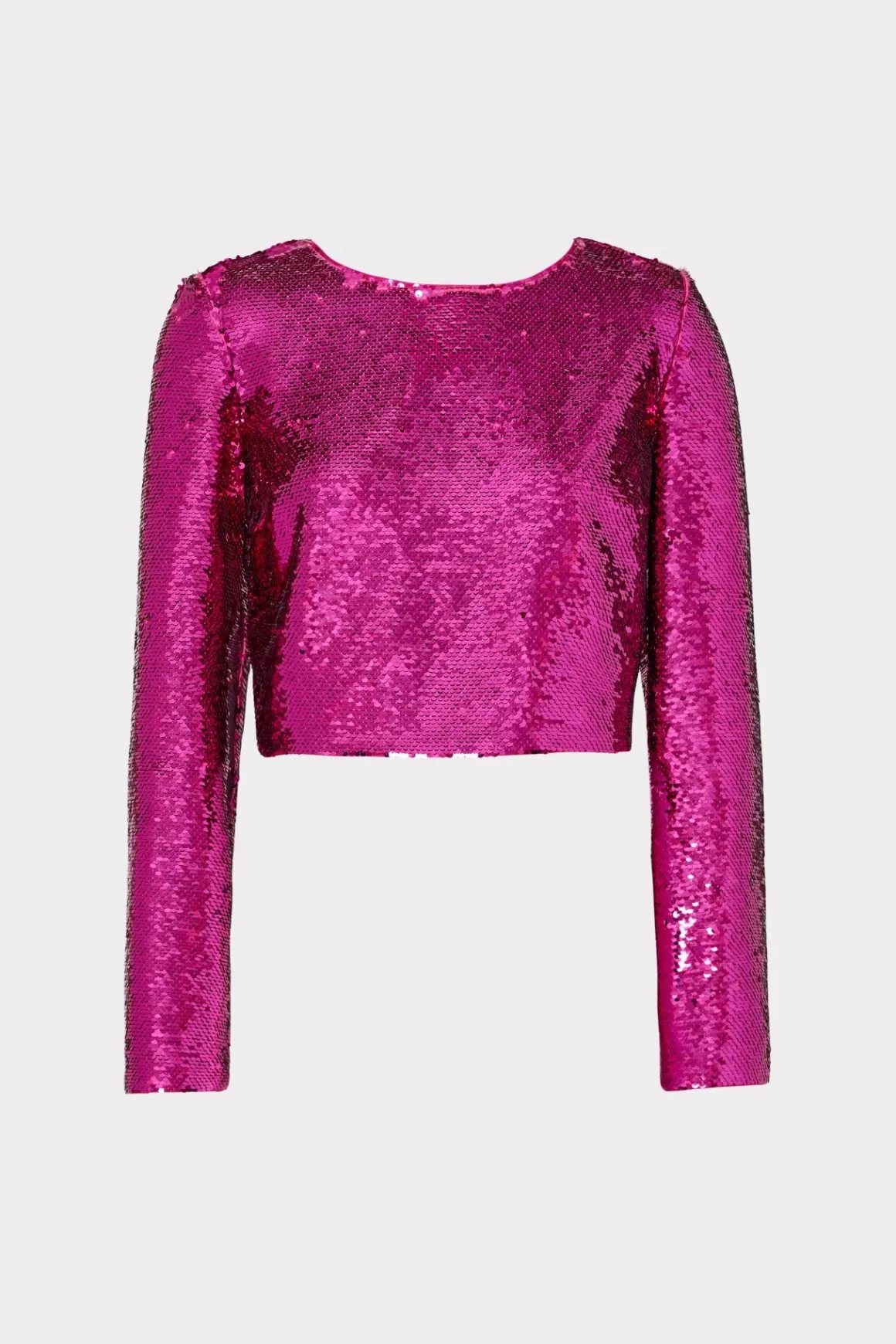 MILLY Tops-Shailyn 3D Sequins Top Pink