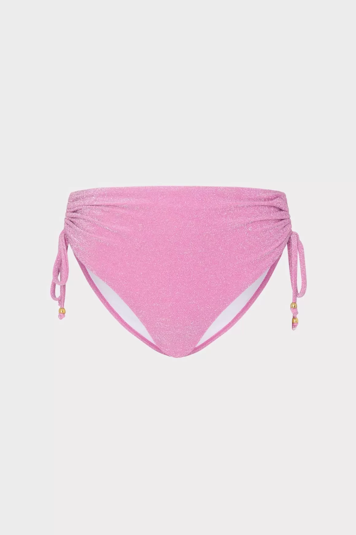 MILLY Bikinis-Shimmer Bikini Bottom Pink