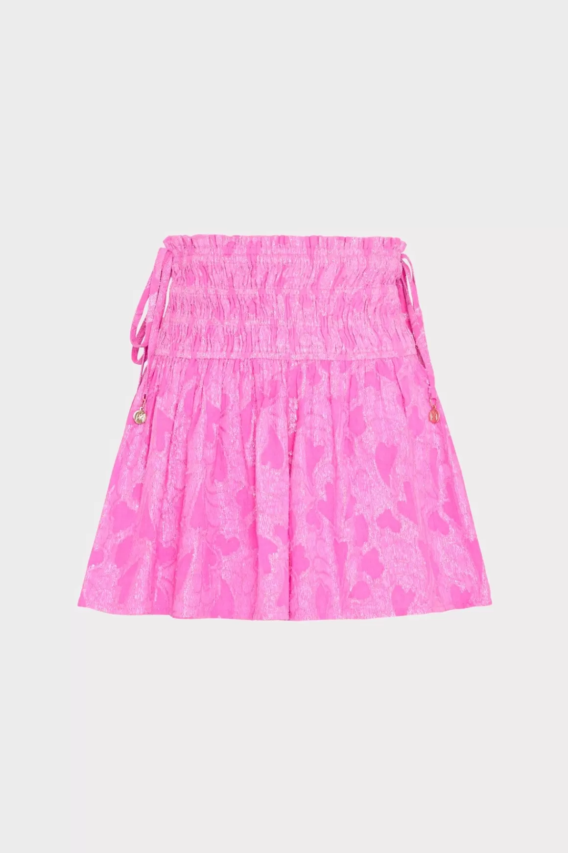 MILLY Cover-Ups-Wendy Lurex Jacquard Shorts Pink